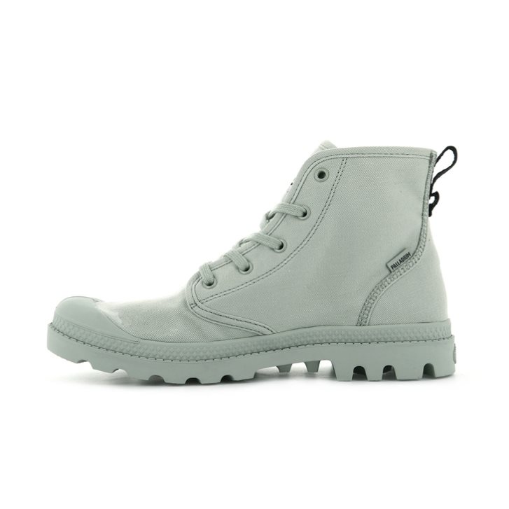 Dámské Boty Palladium Pampa Hi Twill Mátově Zelená | CZ XLQ-81W